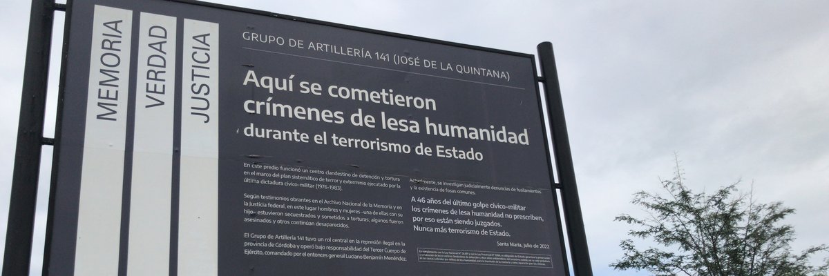 Cartel Sitio de Memoria